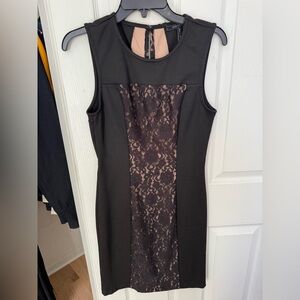 BCBGMaxAzria Black Dress with Lace Detail